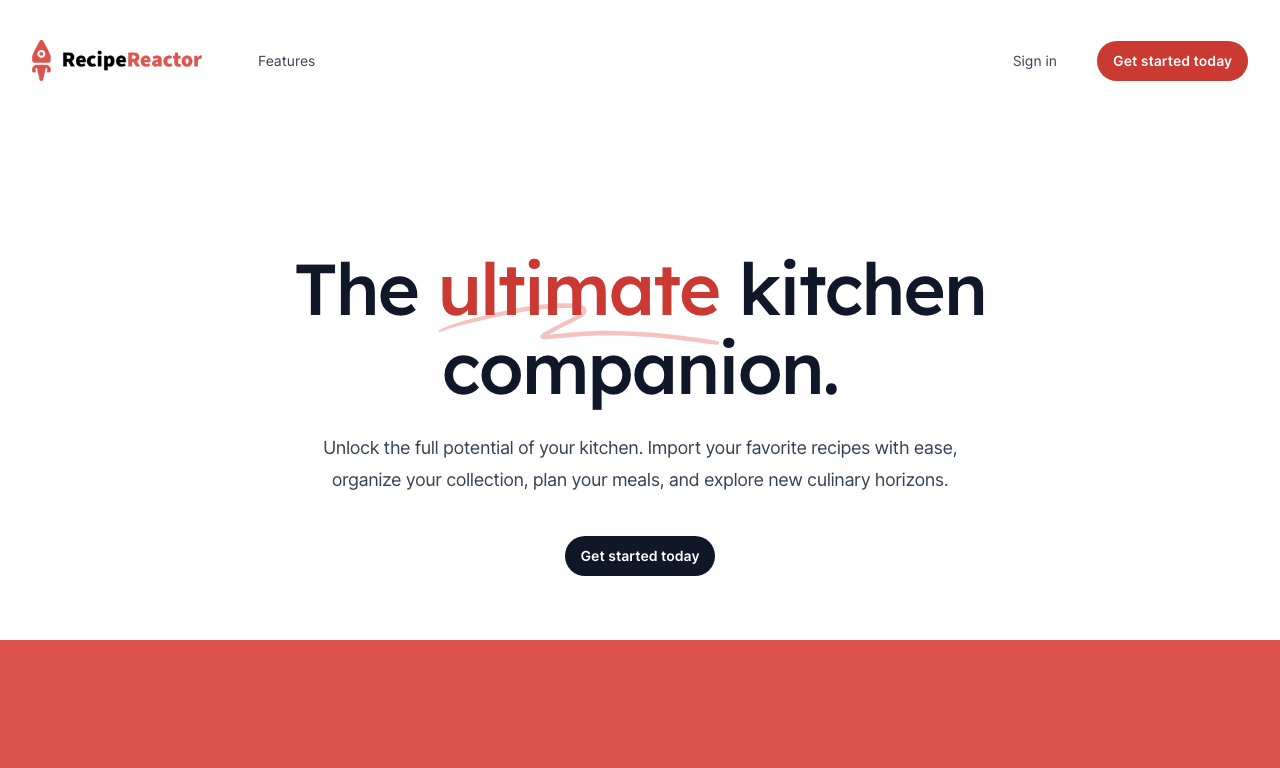 Recipe reactor — превью