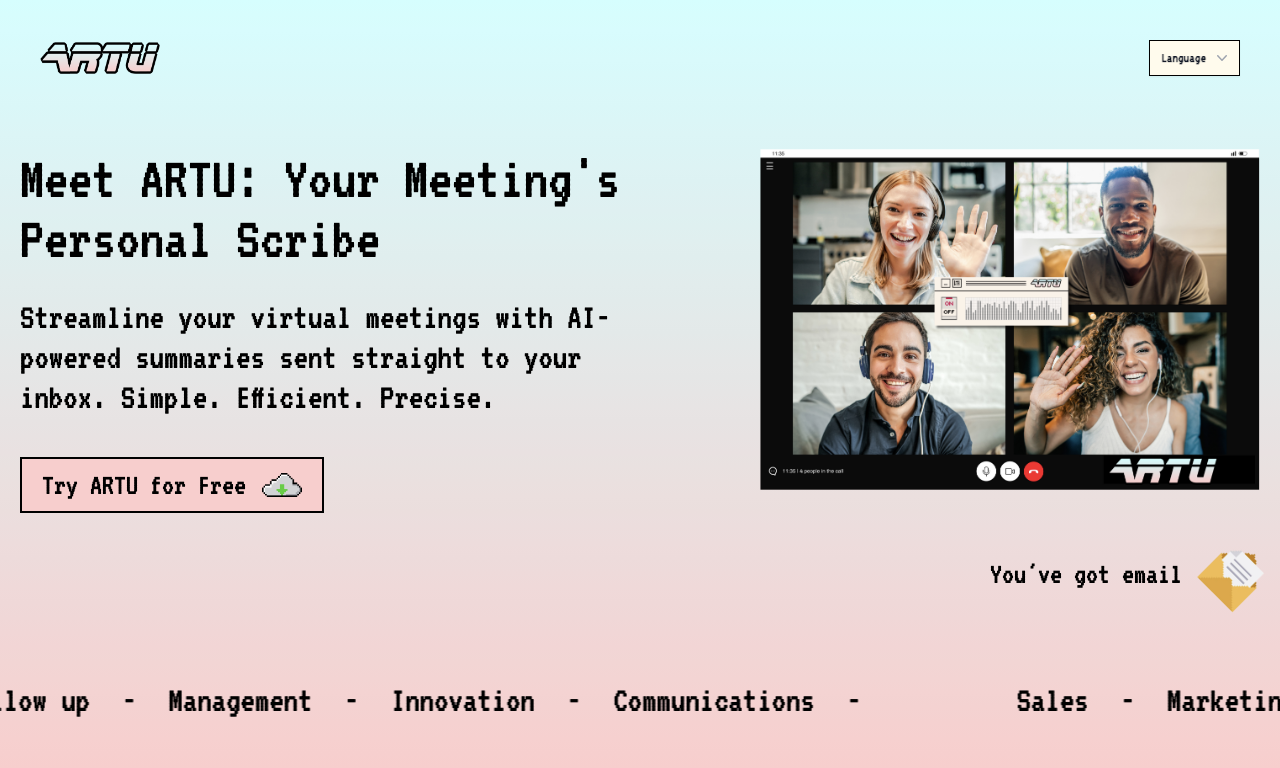 ARTU — интерфейс