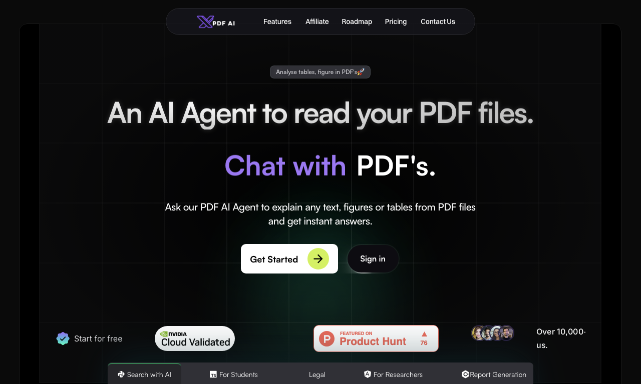 PDFChat — интерфейс