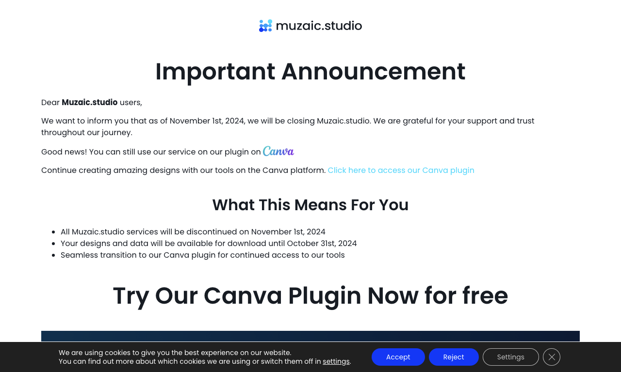 Muzaic.studio — превью
