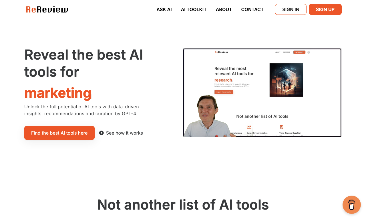 ReReview AI — интерфейс