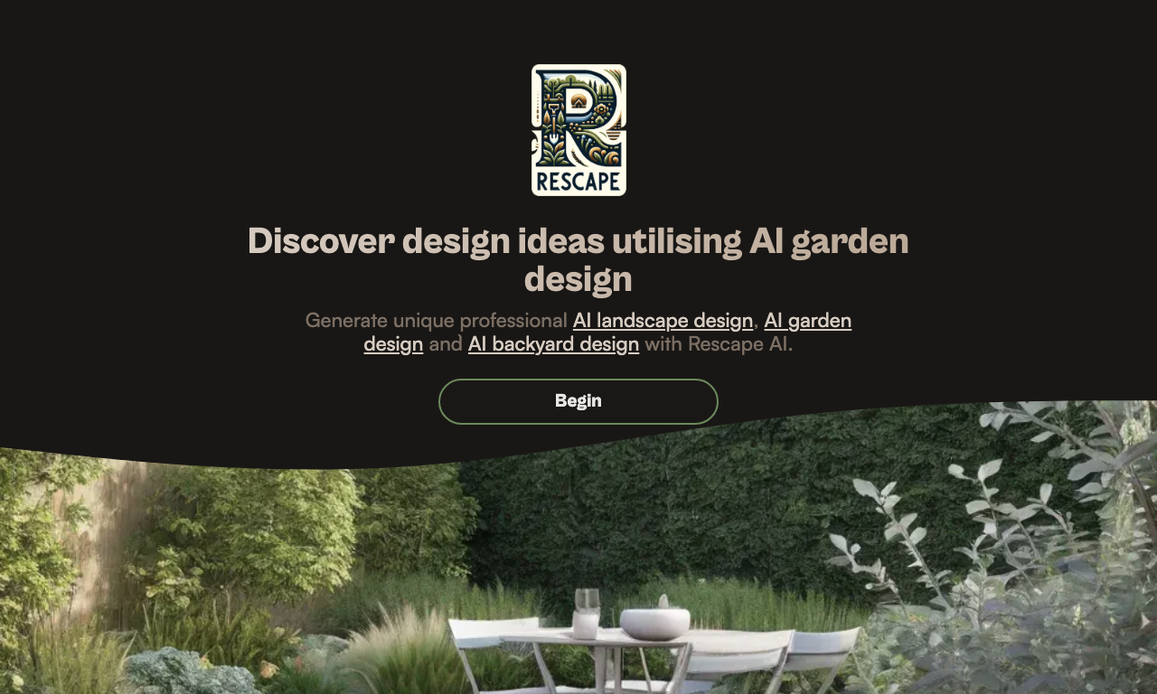 Rescape AI — интерфейс