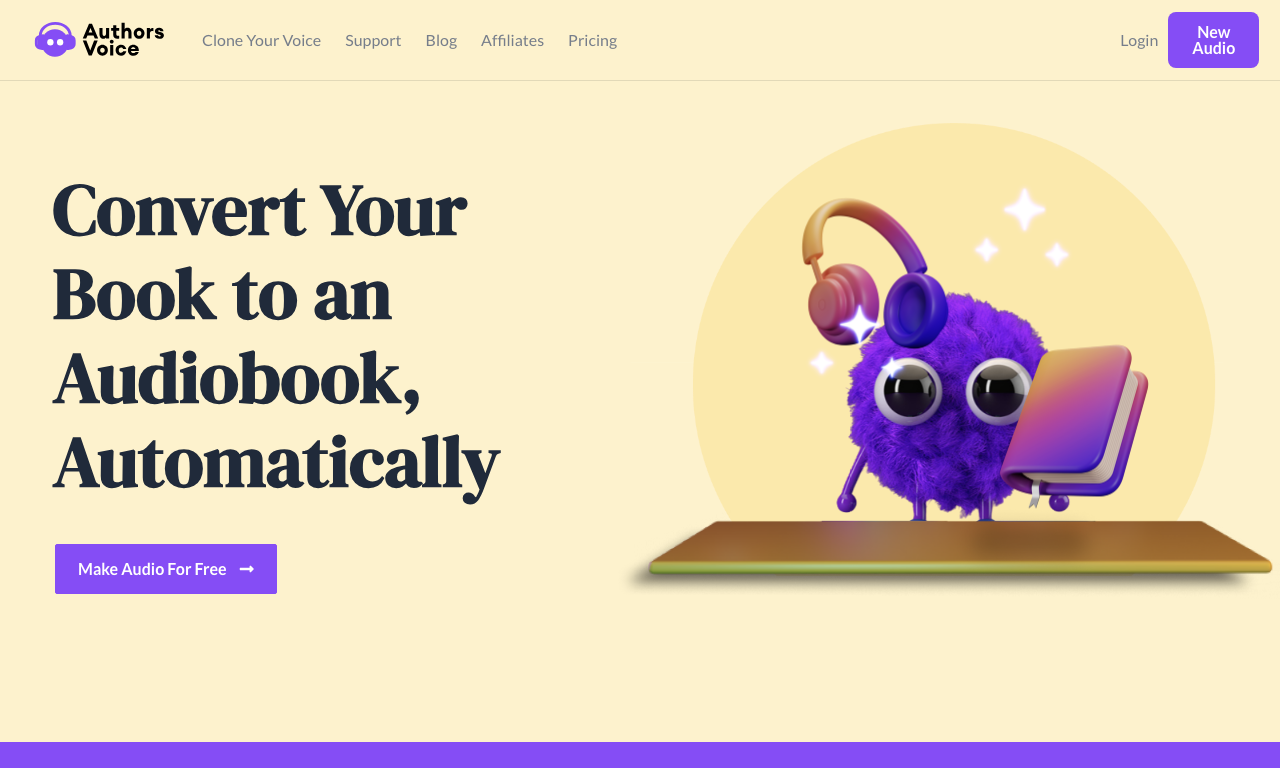 Audie AI — интерфейс