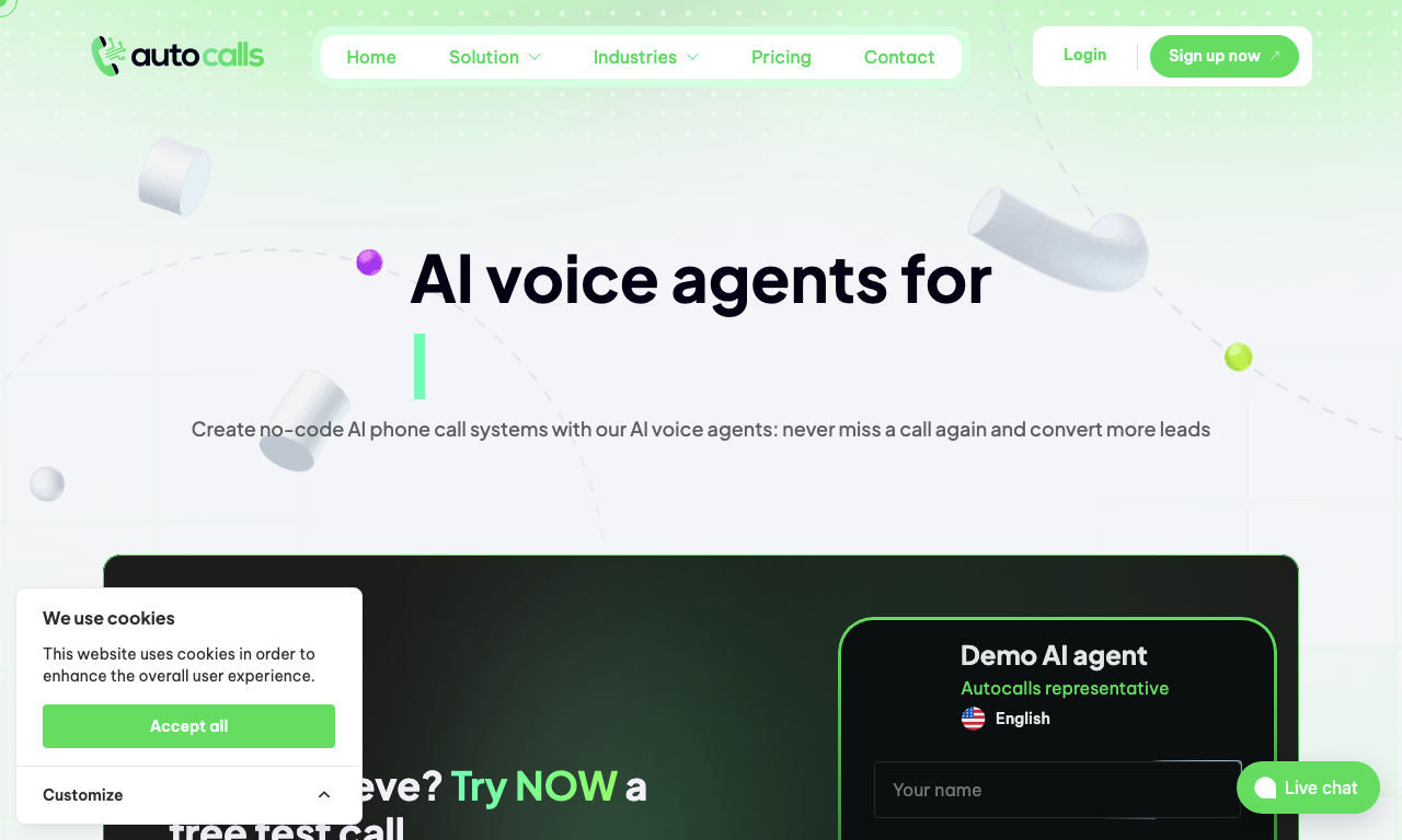 Autocalls AI — превью
