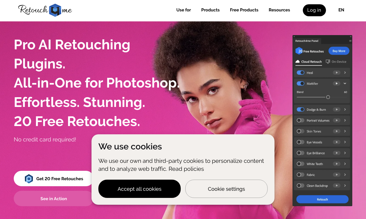 Retouch4.me — превью