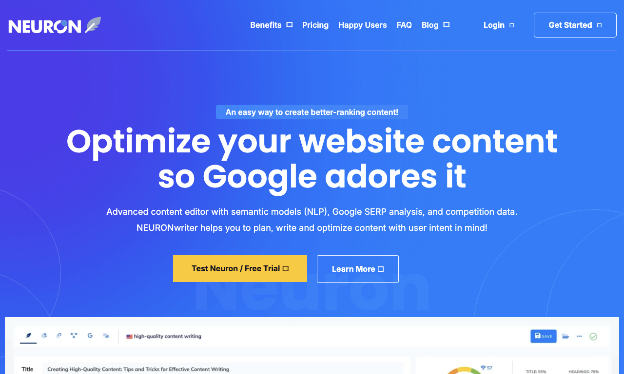 Neuronwriter — превью