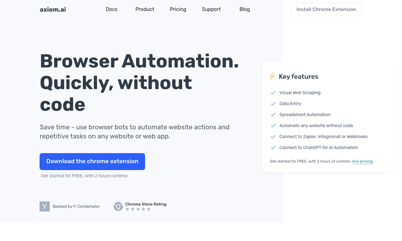 Axiom — интерфейс