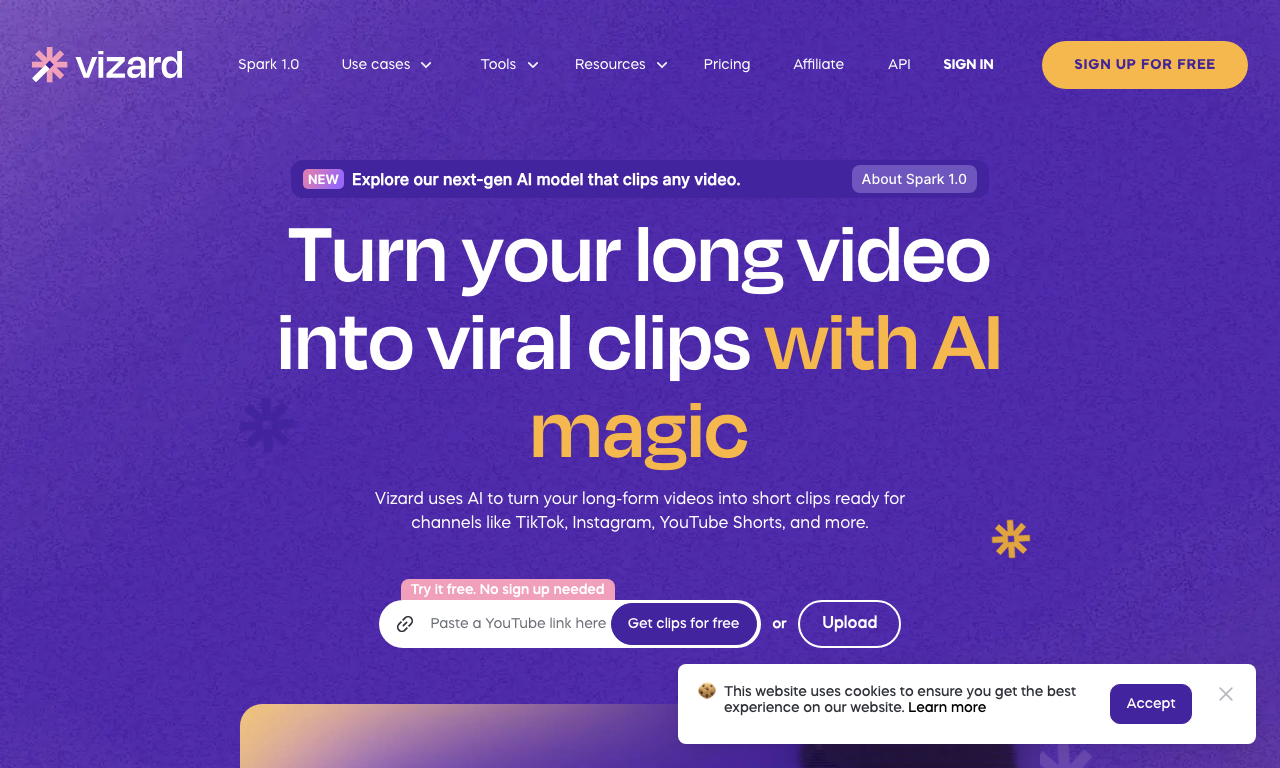 Vizard — интерфейс
