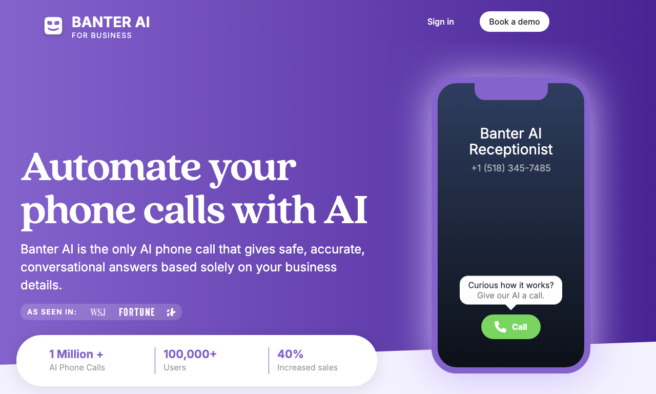 Banterai — интерфейс