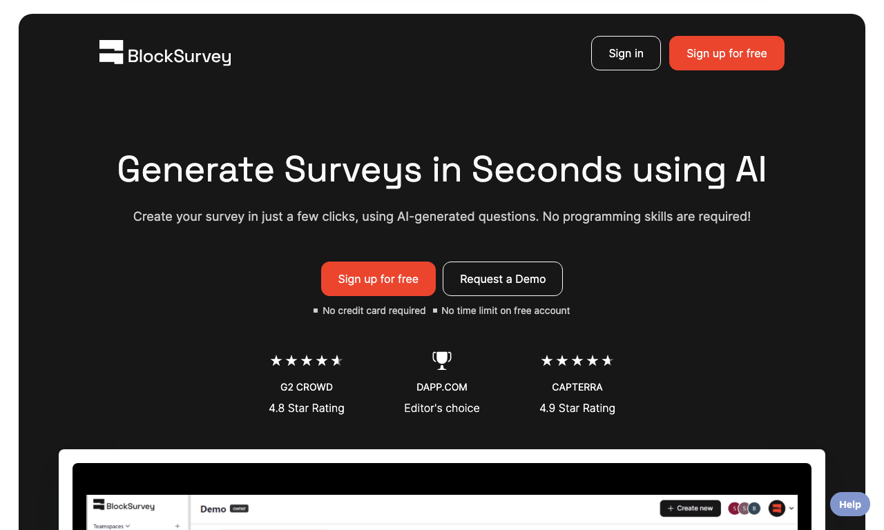 BlockSurvey — превью