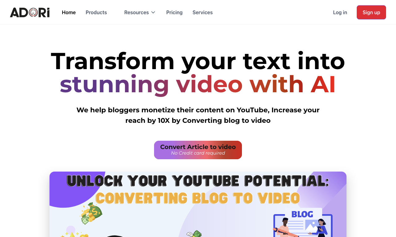 BlogToVideoAI — превью