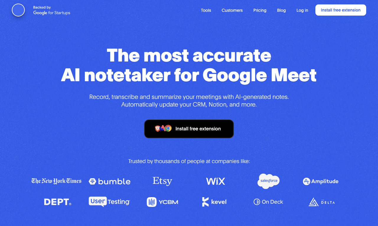 Bluedot — интерфейс