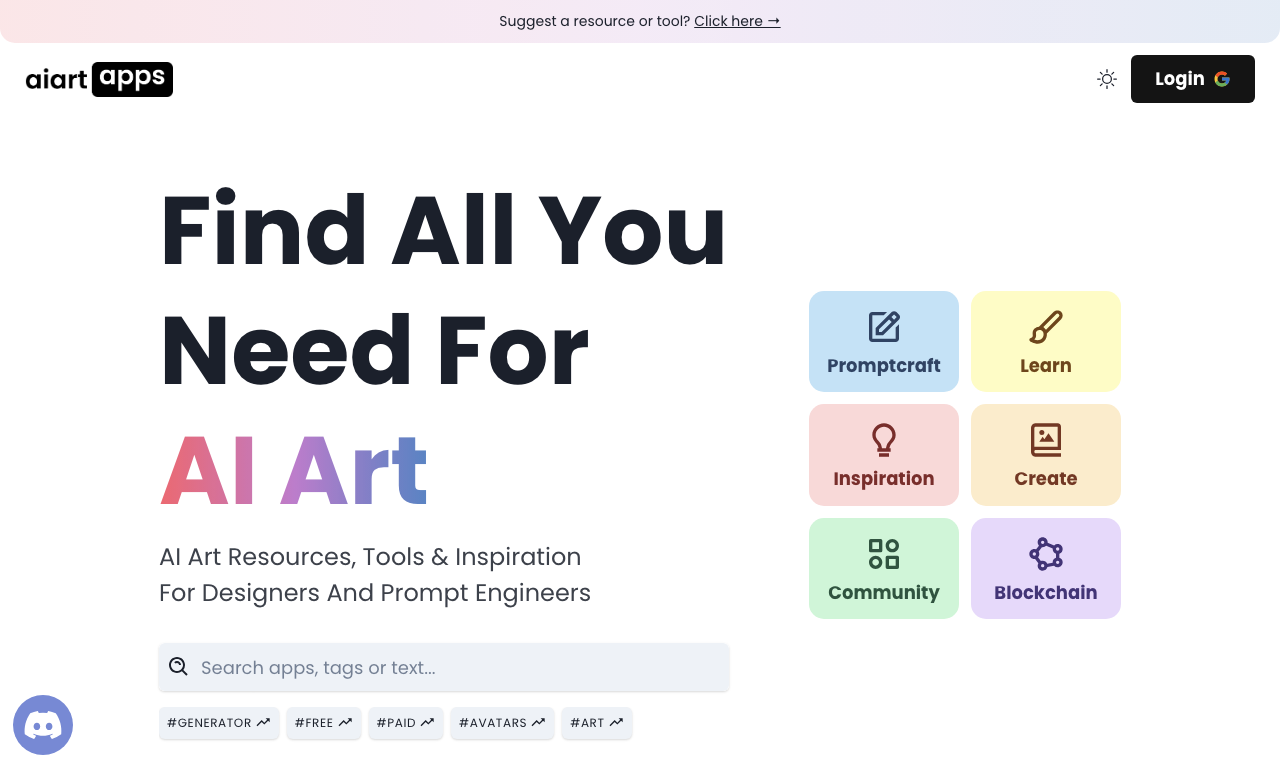 AI Art Apps Database — превью