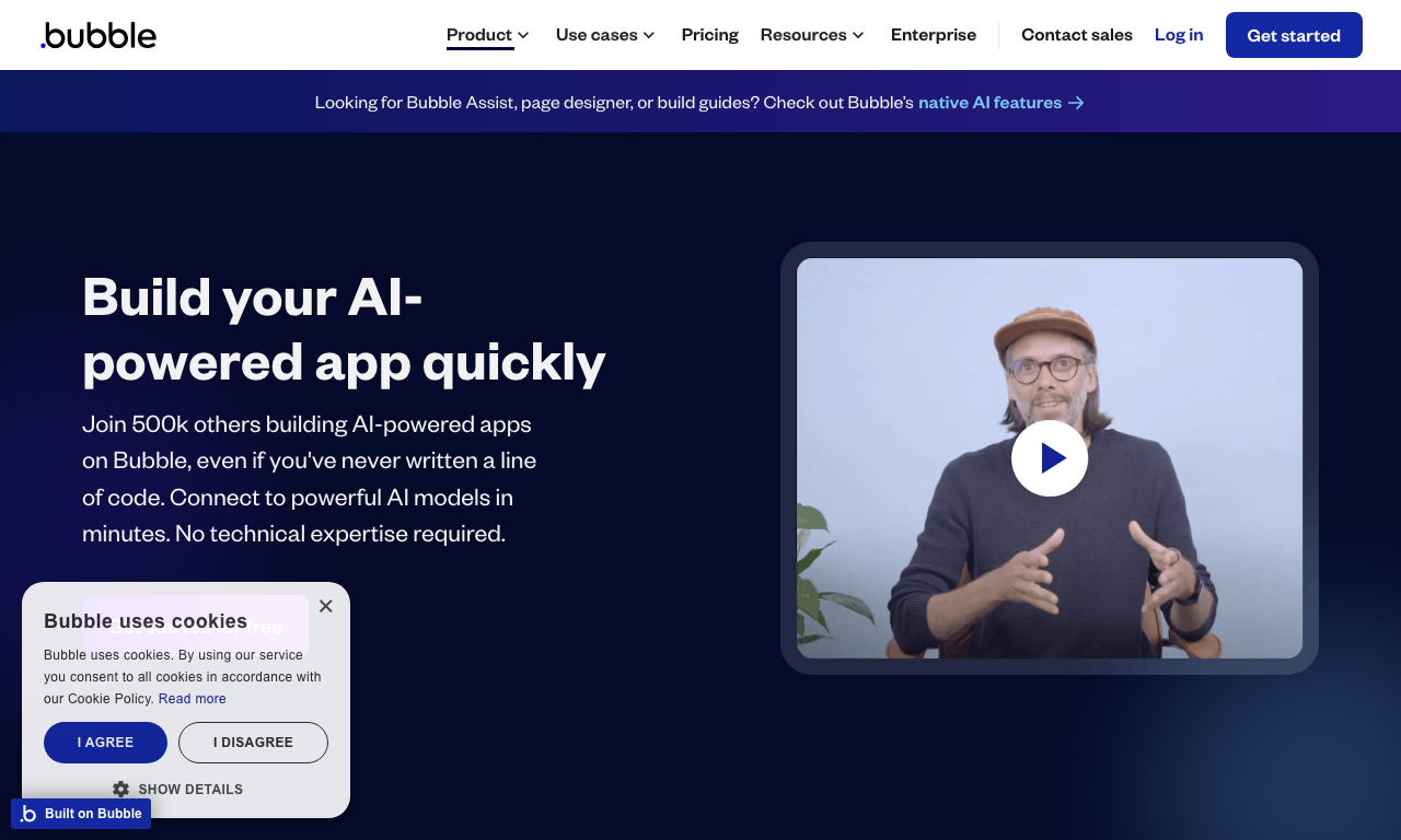 Bubble — интерфейс