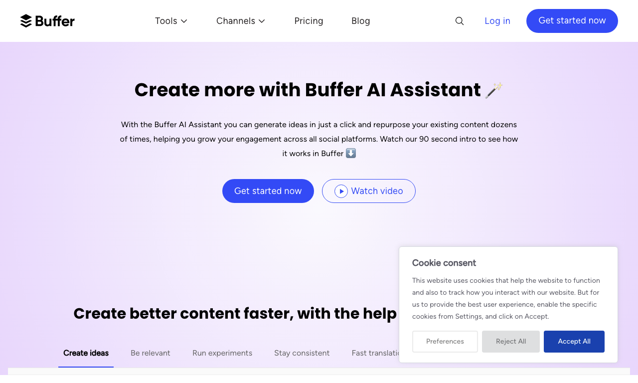 Buffer — превью