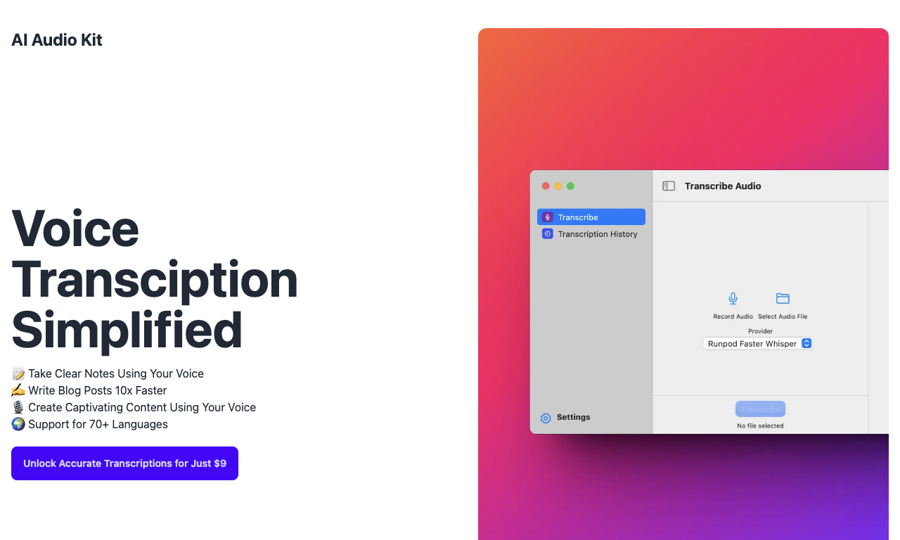 AI Audio Kit — превью