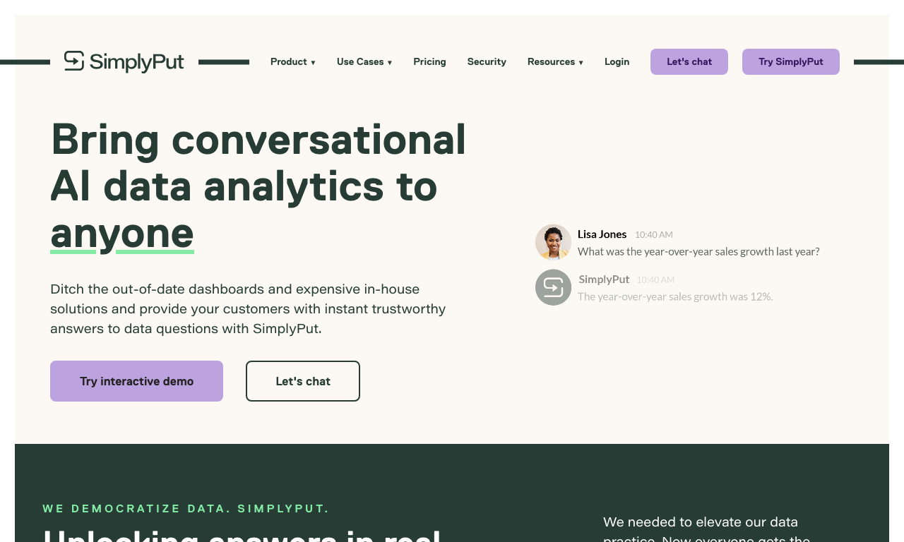 SimplyPut — интерфейс