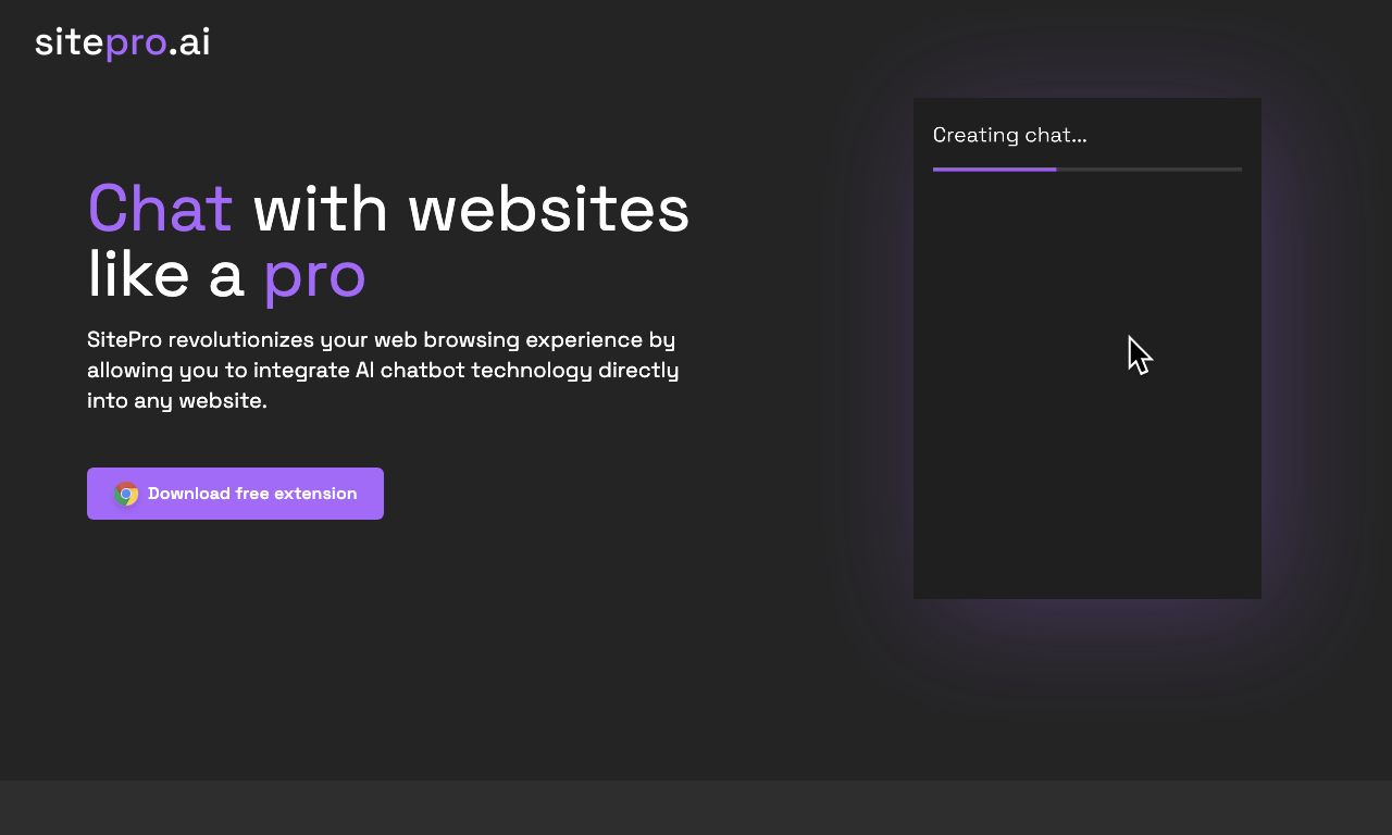 SitePro — интерфейс