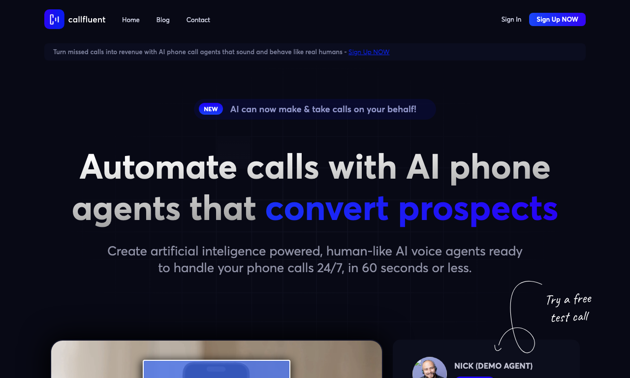 Callfluent ai — превью