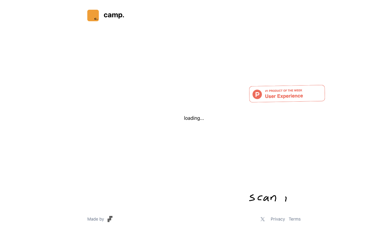 camp AI — интерфейс