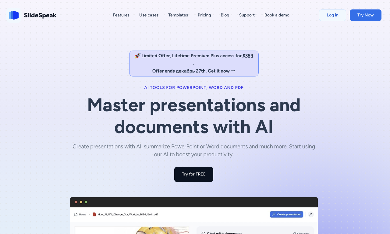 SlideSpeak — превью
