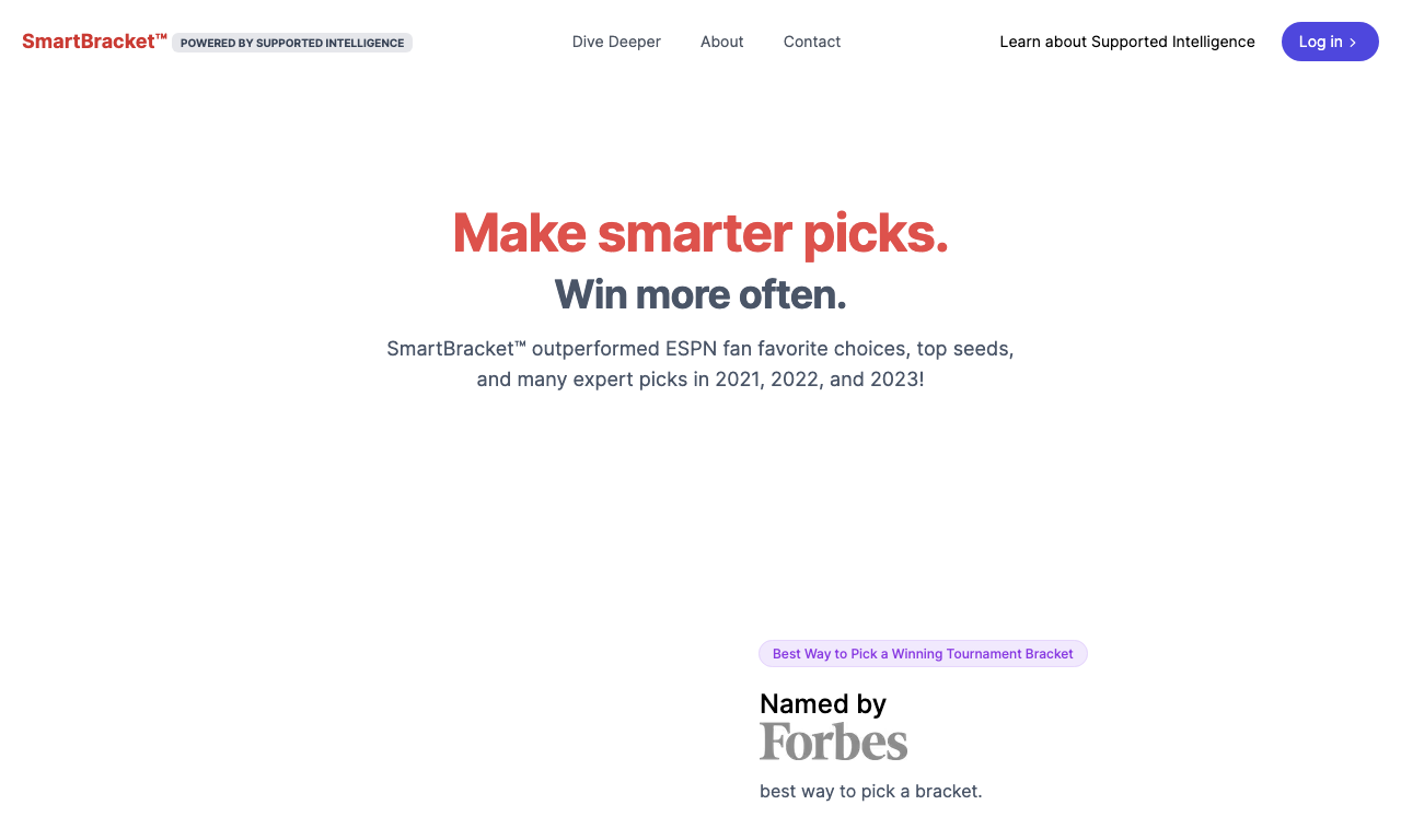 Smart Bracket — интерфейс