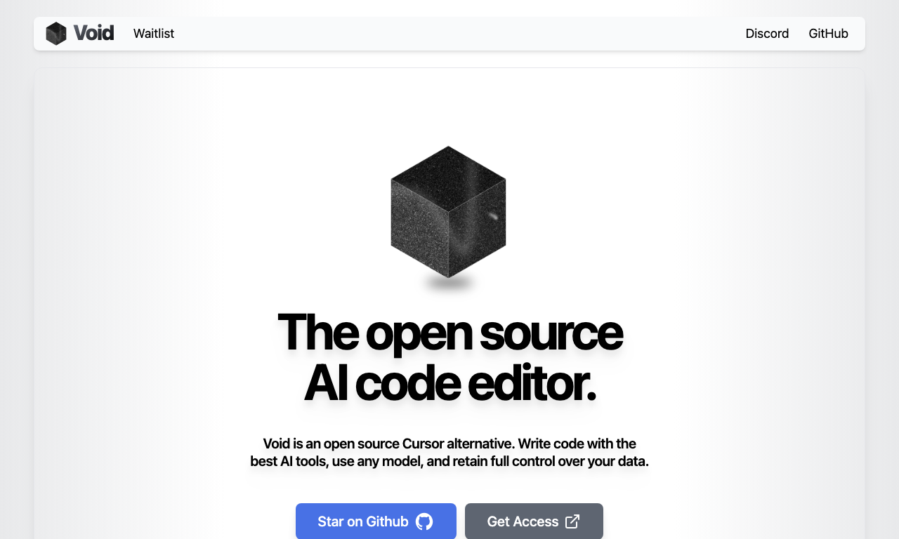Void Editor — превью