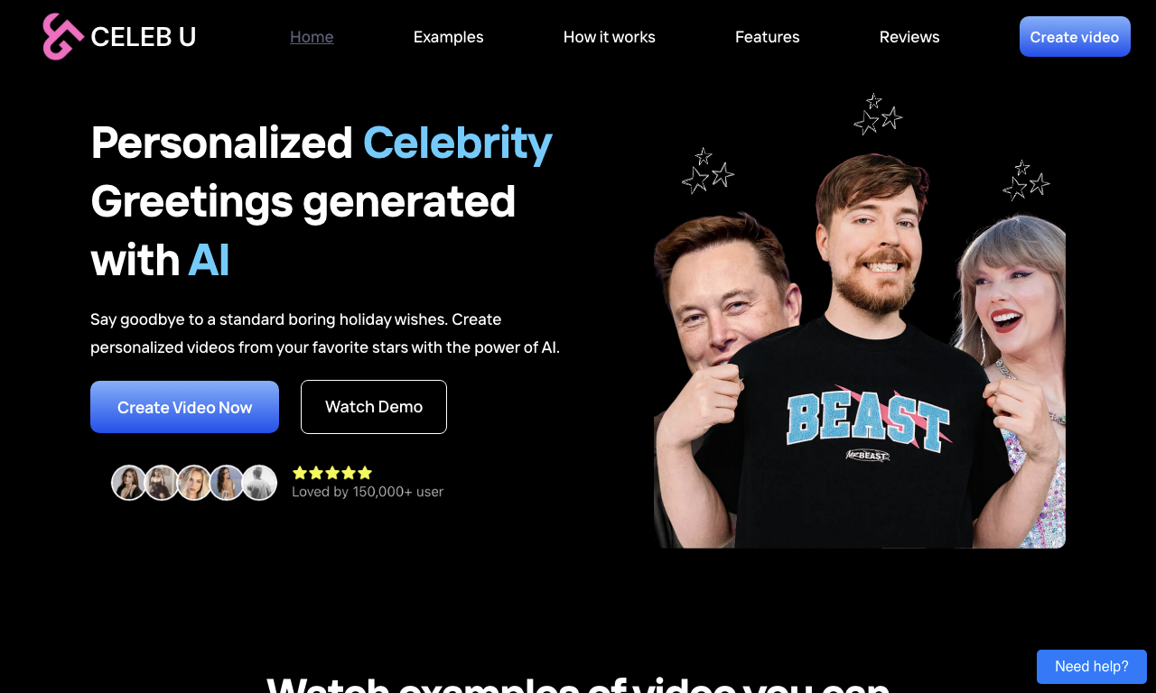 CelebU Video Generator — превью
