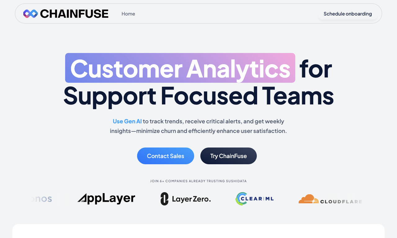 Chainfuse — интерфейс