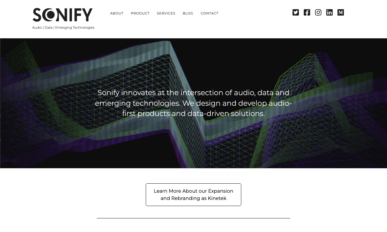 Sonify — интерфейс