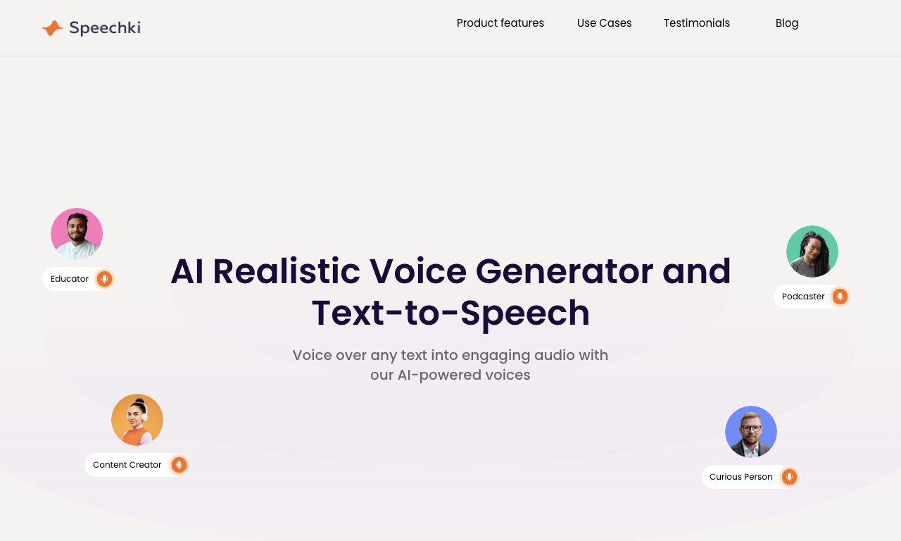 Speechki — интерфейс