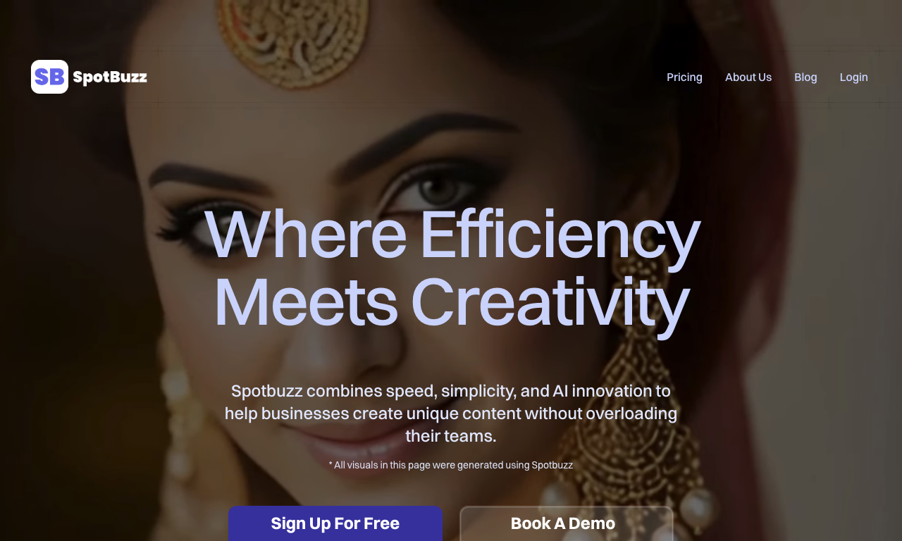 Spot.buzz — интерфейс