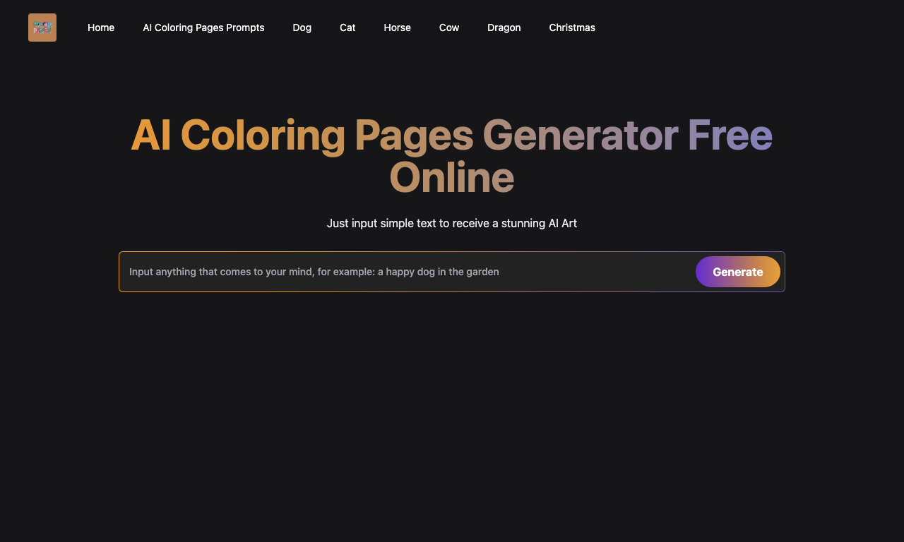 AI Coloring Pages — превью