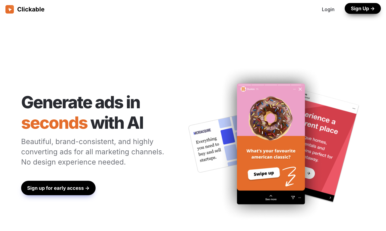 Clickable — превью