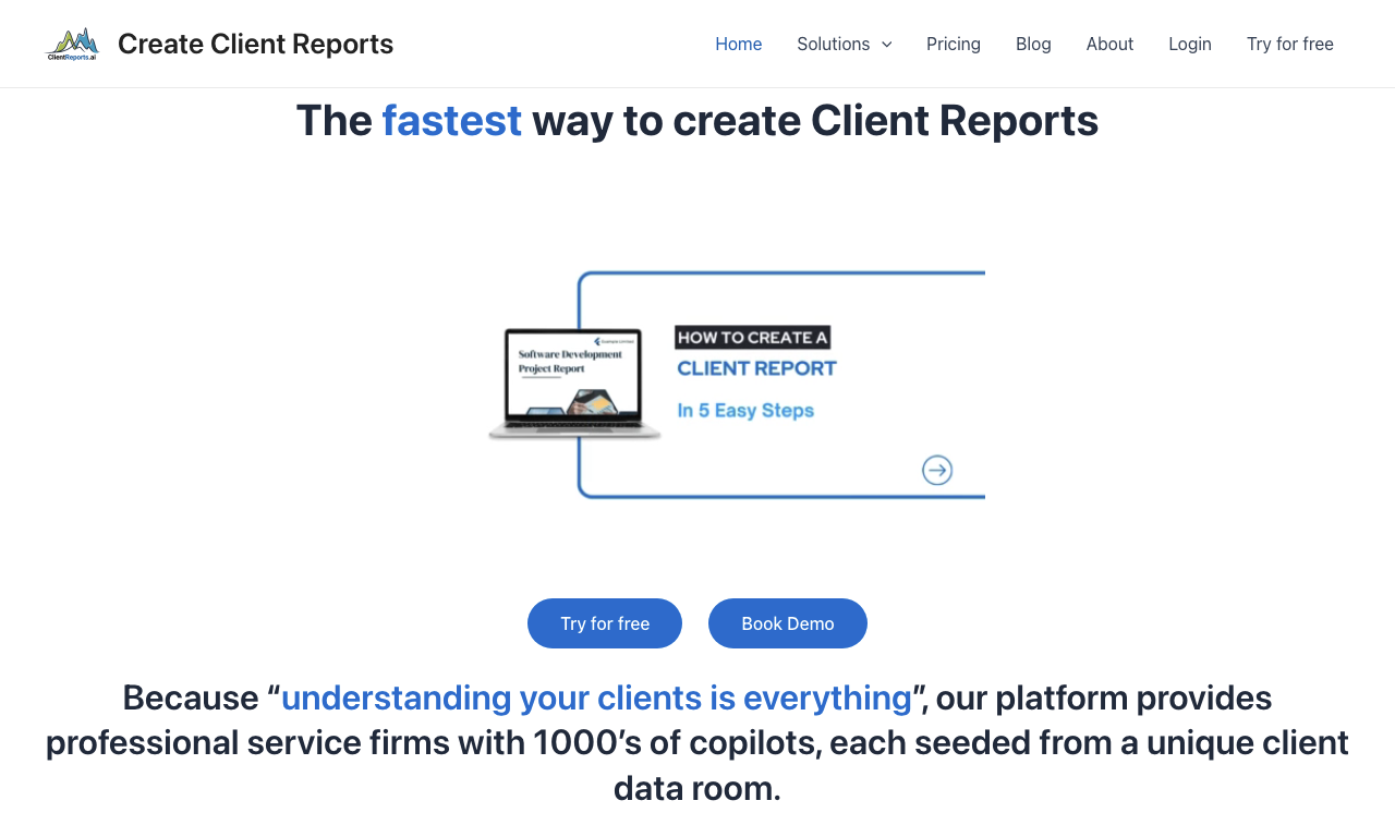 Client Reports — превью