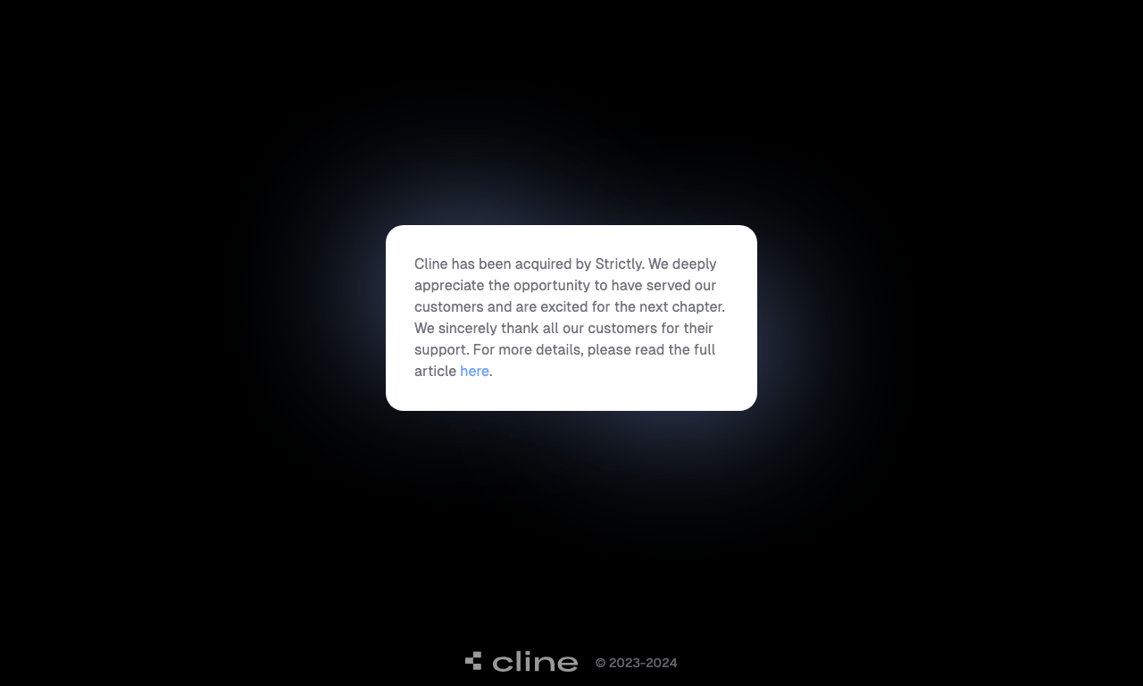 Cline — интерфейс
