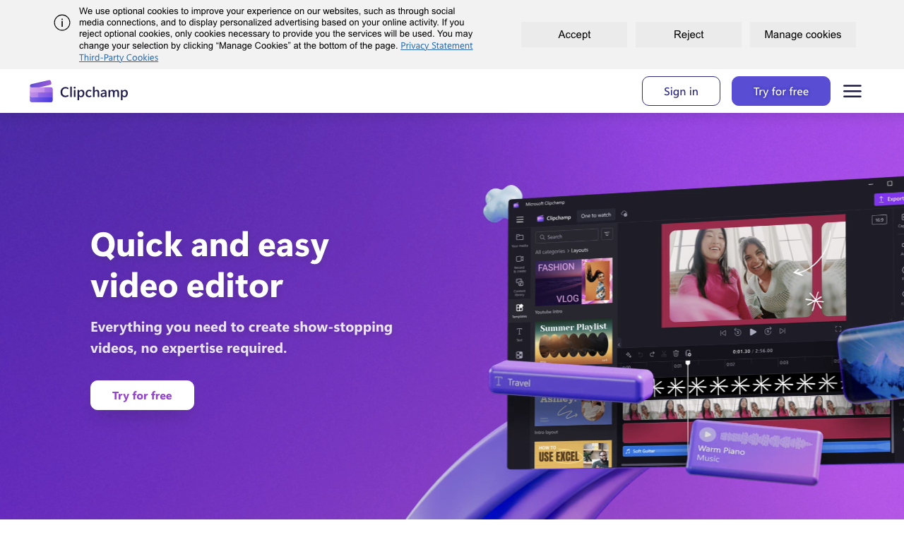 Clipchamp — превью