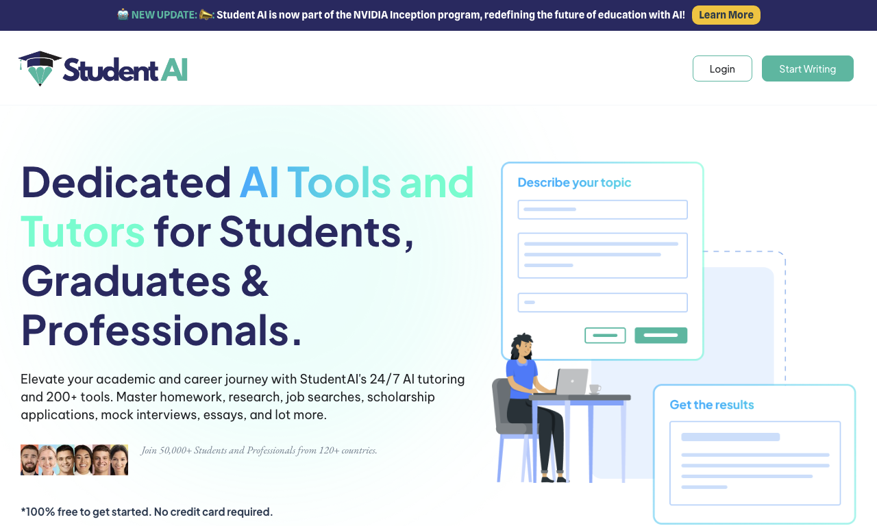 Student AI — интерфейс