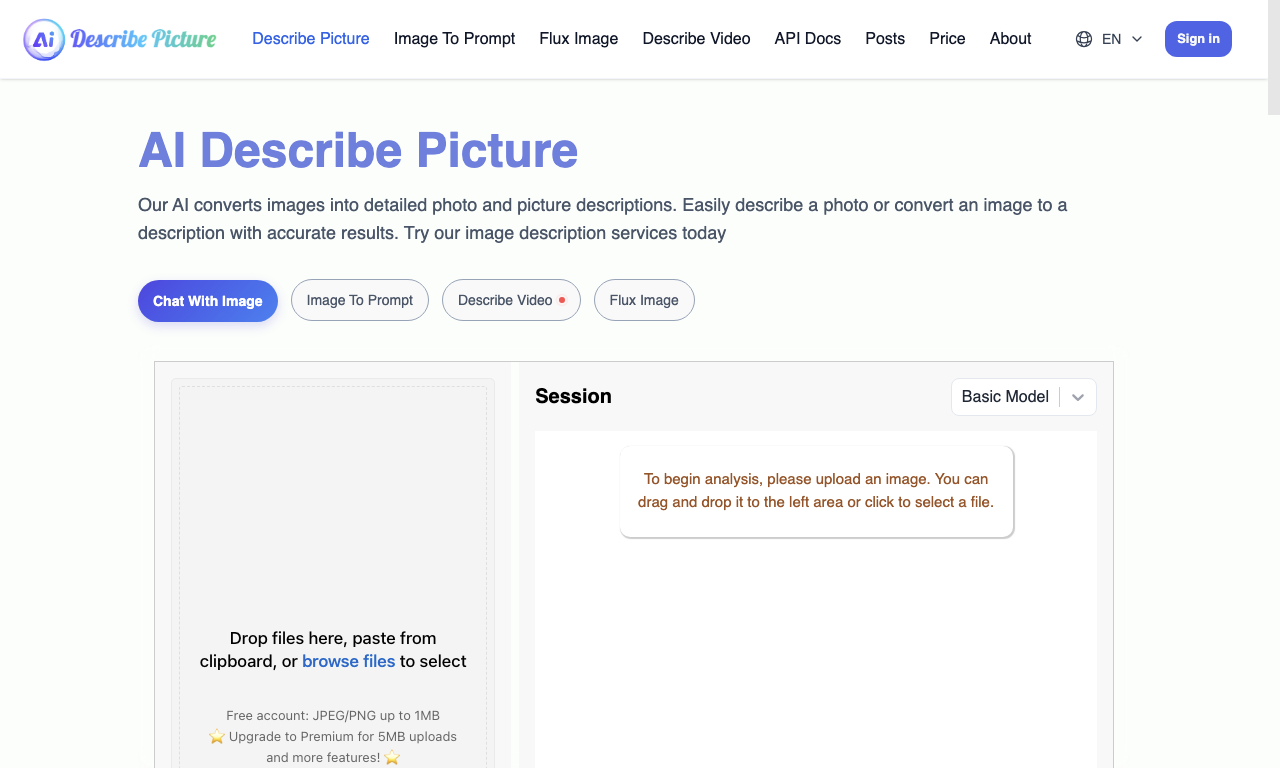 AI Describe Picture — превью