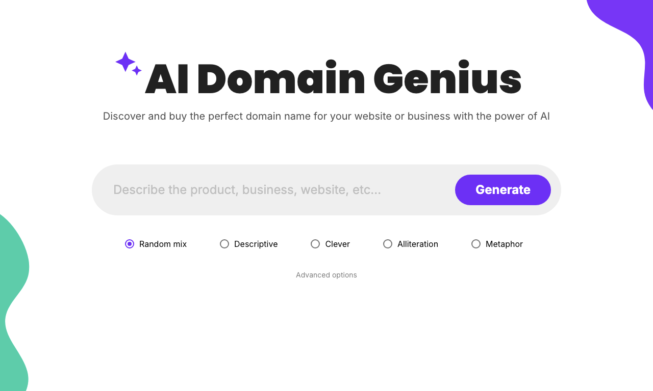 AI Domain Genius — превью