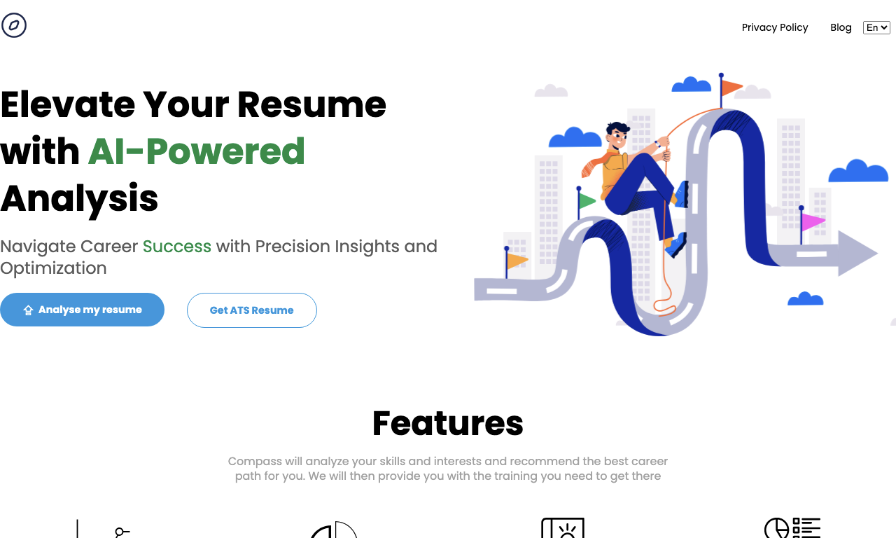 Compass.co — интерфейс