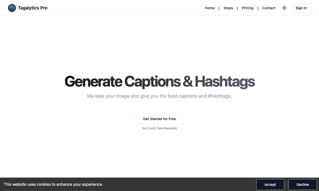 Tagalytics Pro — интерфейс