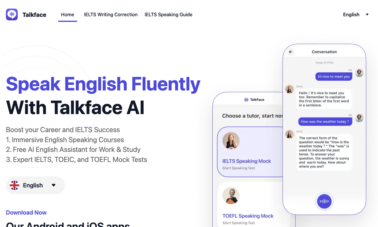 Talkface — превью