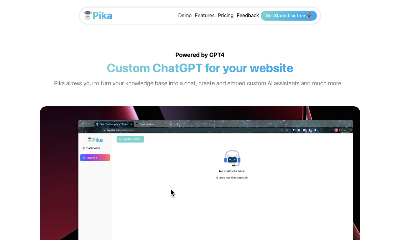 Pika — интерфейс