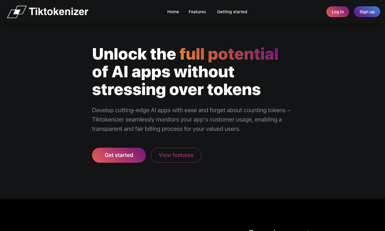 Tiktokenizer — превью