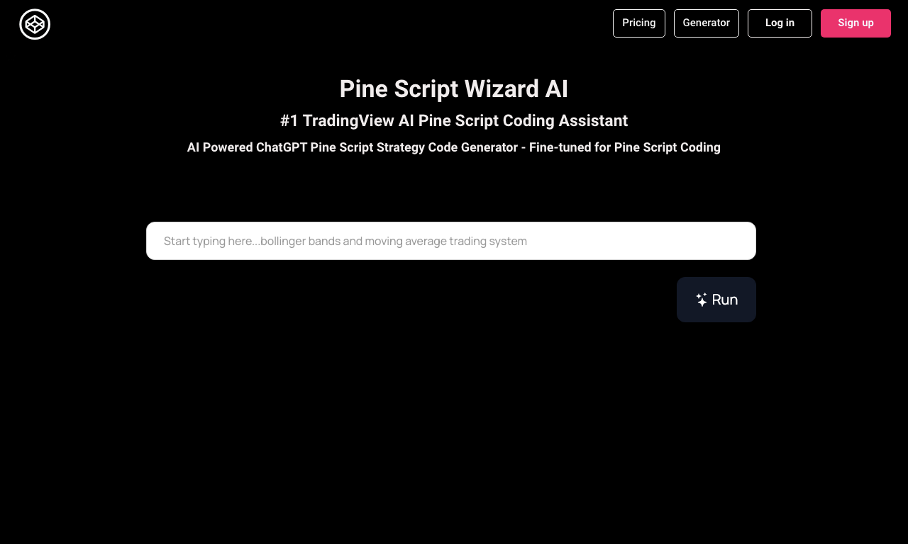 Pine Script Wizard — интерфейс