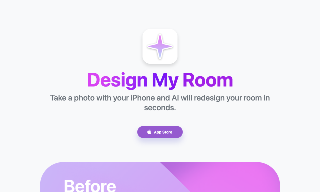 Design My Room — интерфейс