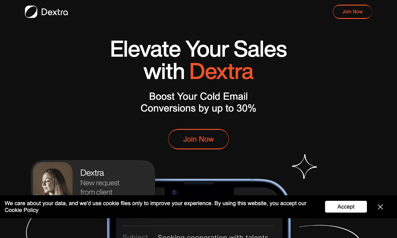 Dextra — интерфейс