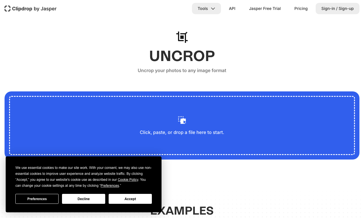 Uncrop — превью