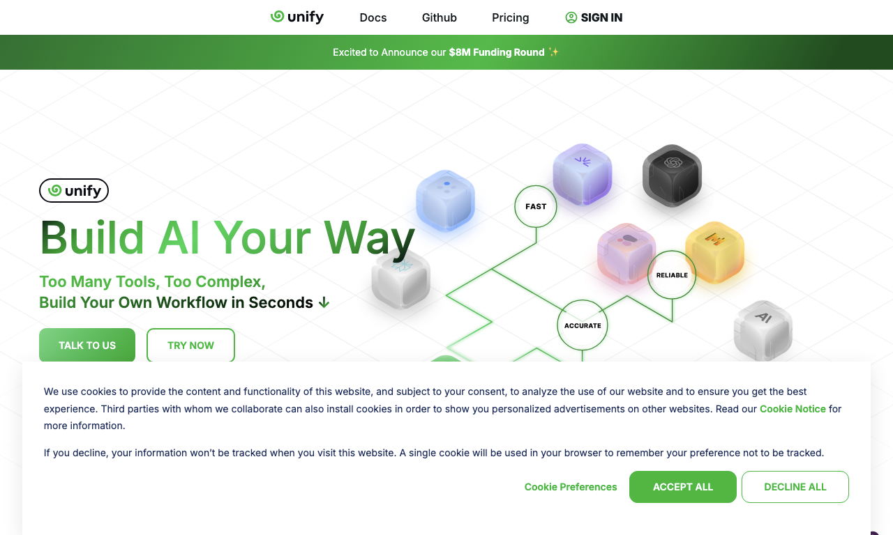 Unify — интерфейс